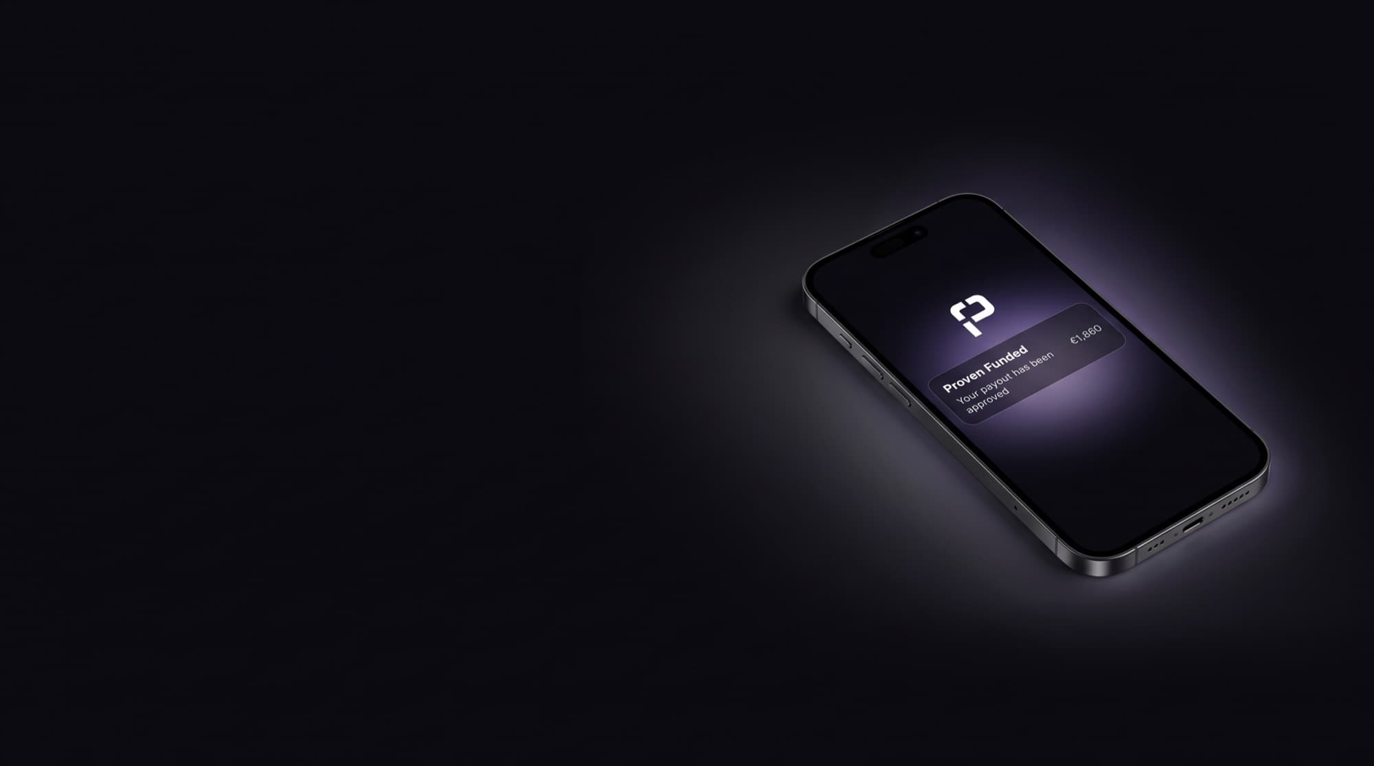 Phone notification: a ProvenFunded payout has been approved